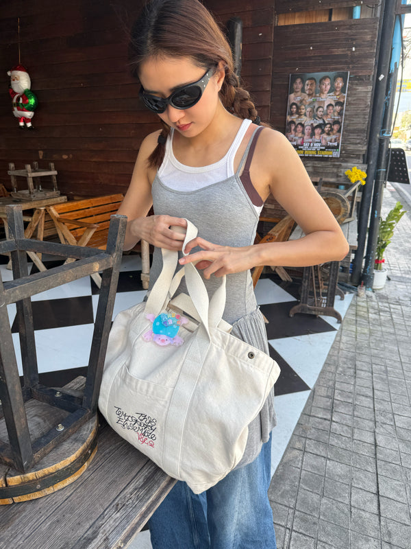 《暫時集合2》限量!帆布手提包 TTE2 Limited Tote bag w/ Keychain