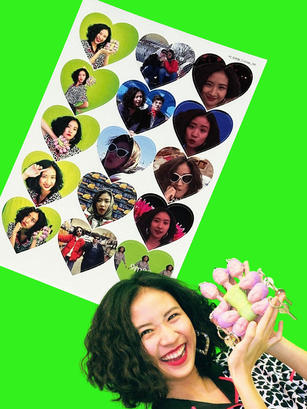 Nine Head Hinano 九頭身日奈2017貼紙(15 pieces)