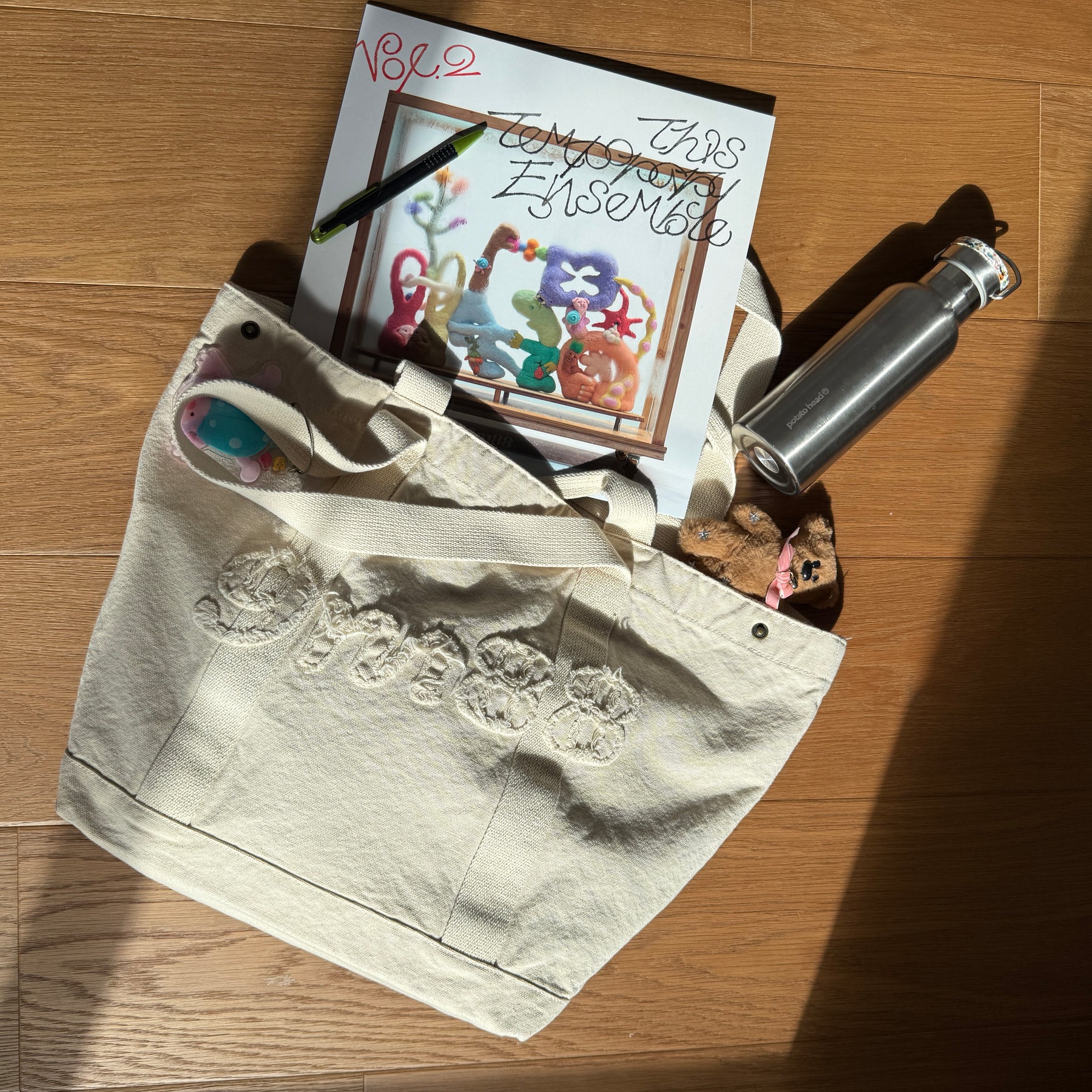 《暫時集合2》限量!帆布手提包 TTE2 Limited Tote bag w/ Keychain