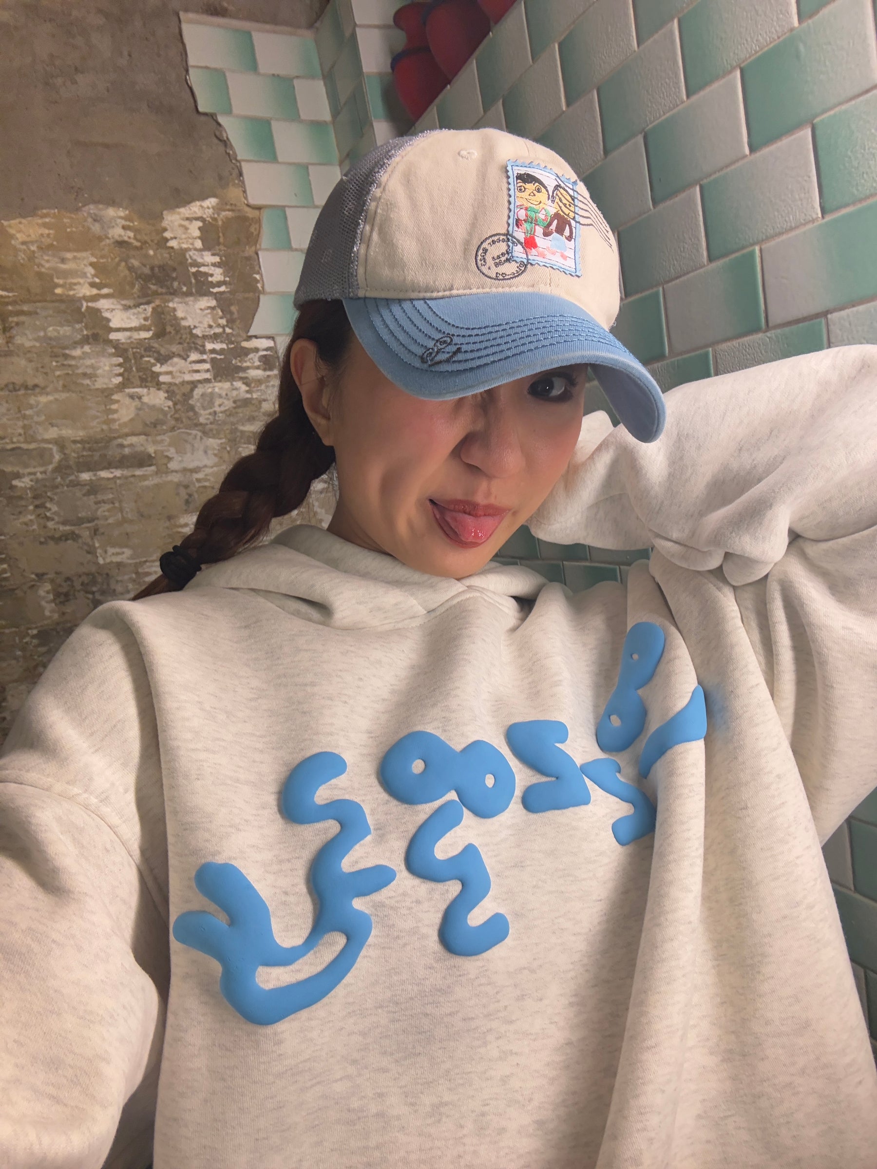 Sent郵票灰藍網帽 Sent Cap Blue